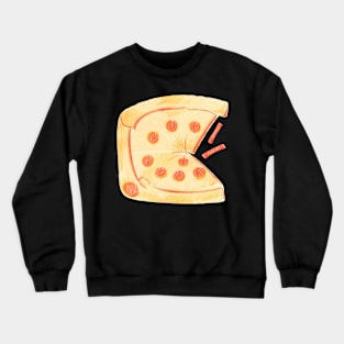 Slice, slice, baby (with pizza slice graphic) Crewneck Sweatshirt